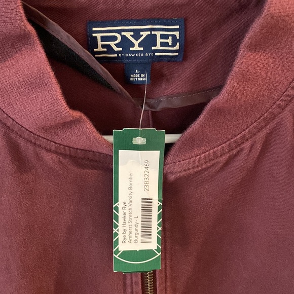 NWT Rye Jacket, Zip Front, Pockets, Large - Picture 2 of 5